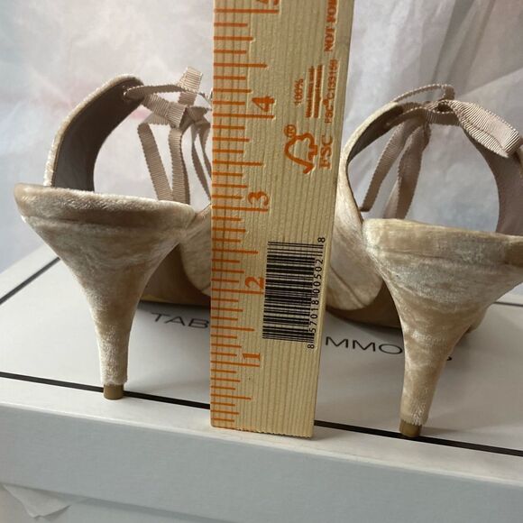 New with box Tabitha Simmons blush velvet peep toe heels size 37 6.5 AND 39 8.5 - Picture 4 of 14